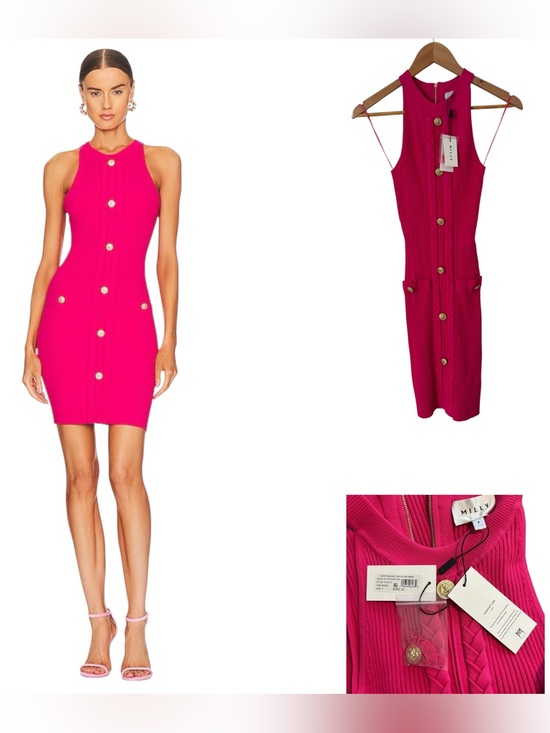 Milly Dresses & Skirts - Milly Braided Trim Halter Dress